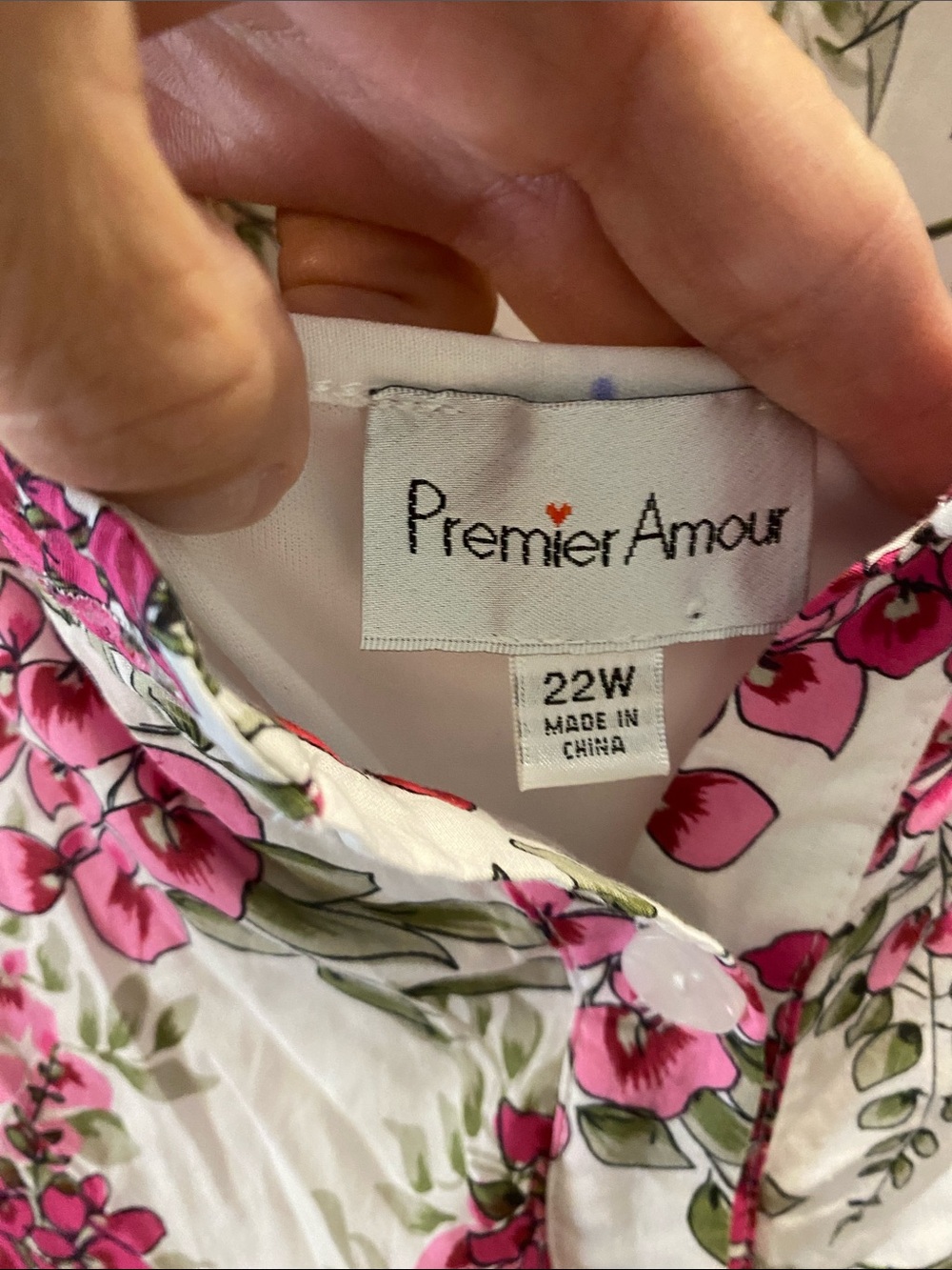 Premier Amour Pink Floral Midi Dress